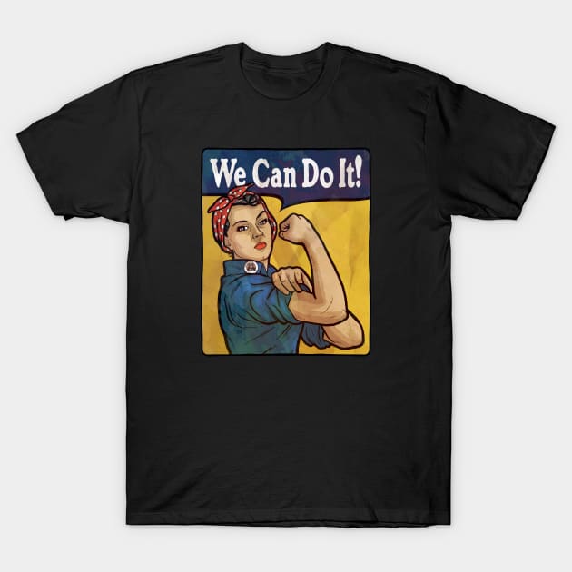 Rosie the Riveter T-Shirt by Baddest Shirt Co.